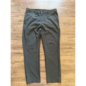 Greg Norman Men's 34x30 Performance Black Pants Straight Leg